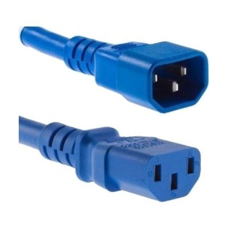 2.5Ft Power Cord C13-C14 10Amp Blue